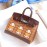 Hermes Alligator Leather Birkin Handbag Brown