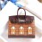Hermes Alligator Leather Birkin Handbag Brown