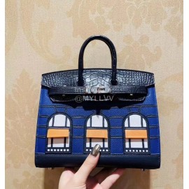 Hermes Birkin 20 Faubourg Crocodile Leather Handba..