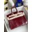 Hermes Birkin 25cm Alligator Shiny Handbag Wine Red