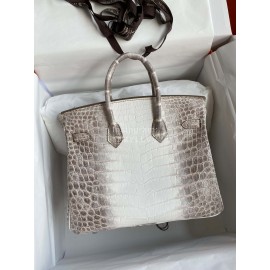 Hermes Birkin 25cm Crocodile Leather Handbag