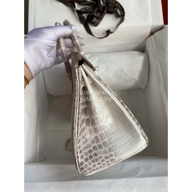 Hermes Birkin 25cm Crocodile Leather Handbag