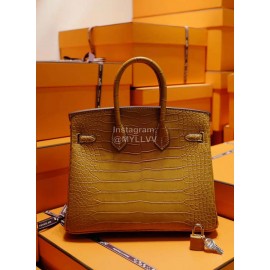 Hermes Birkin 30cm Crocodile Leather Handbag