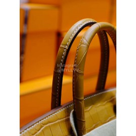 Hermes Birkin 30cm Crocodile Leather Handbag