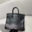 Hermes Birkin 25cm Box Calf Soblack Handbag