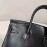 Hermes Birkin 25cm Box Calf Soblack Handbag