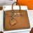 Hermes Birkin 30cm Togo Leather Handbag Brown