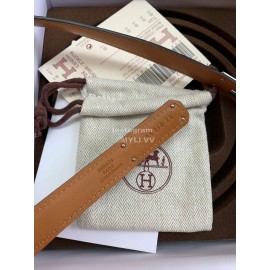 Hermes Fashion Calf Leather Silver Buckle 18mm Kelly Belt Black