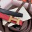 Hermes Palm Grain Cowhide Pure Steel Buckle 25mm Belt Red