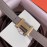 Hermes Palm Grain Cowhide Pure Steel Buckle 25mm Belt Gray