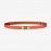 Hermes Fashion Calf Leather Gold Buckle 18mm Kelly Belt Orange
