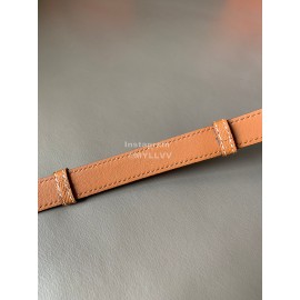 Hermes Fashion Calf Leather Silver Buckle 18mm Kelly Belt 