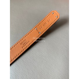 Hermes Fashion Calf Leather Silver Buckle 18mm Kelly Belt 