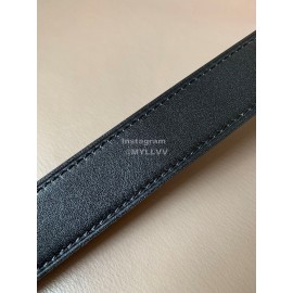 Hermes New Soho Calf Leather Fine Steel Gold Buckle Belt Black