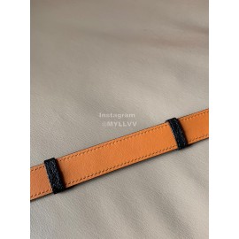 Hermes New Soho Black Calf Leather Fine Steel Gold Buckle Belt