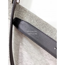 Hermes Soft Palm Calf Leather Pure Steel Buckle 24mm Belt For Women Black