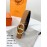 Hermes Soft Brown Palm Calf Leather Gold Buckle 24mm Belt For Women 