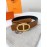Hermes Soft Brown Palm Calf Leather Gold Buckle 24mm Belt For Women 