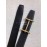 Hermes Black Togo Litchi Grain Leather Gold Buckle 38mm Belt 