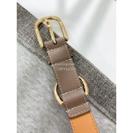 Hermes Palm Calf Leather Pure Steel Gold Pin Buckle Belt 