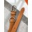 Hermes Palm Calf Leather Pure Steel Pin Buckle Belt Brown
