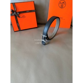 Hermes Fashion Calf Leather Stainless Steel Buckle 24mm Belt Coffee