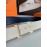 Hermes Fashion Double Side Calf Leather Gold H Buckle 38mm Belt White