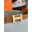 Hermes Fashion Double Side Calf Leather Gold H Buckle 38mm Belt Brown