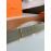 Hermes Fashion Double Side Calf Leather Gold H Buckle 38mm Belt Brown