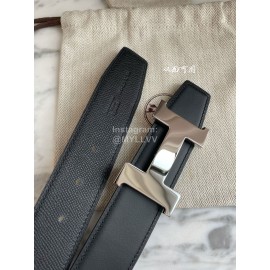 Hermes Constance Belt Buckle Reversible Leather Strap 38mm Gray