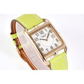 Hermes Cape Cod Series 316 Refined Steel Watch Yellow