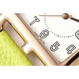 Hermes Cape Cod Series 316 Refined Steel Watch Yellow