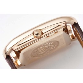 Hermes Cape Cod Series 316 Refined Steel Watch Wine Red