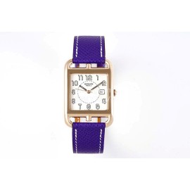 Hermes Cape Cod Series 316 Refined Steel Watch Dark Blue