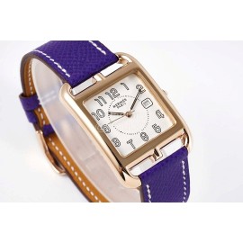 Hermes Cape Cod Series 316 Refined Steel Watch Dark Blue