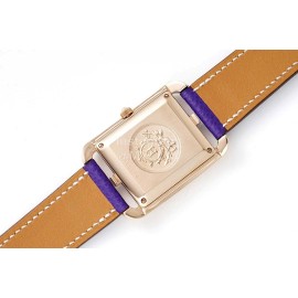 Hermes Cape Cod Series 316 Refined Steel Watch Dark Blue