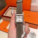 Hermes 316 Fine Steel Square Dial Watch 