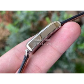 Galop D’Hermès Fashion Leather Strap Watch Black