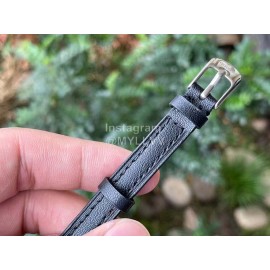 Galop D’Hermès Fashion Leather Strap Watch Black