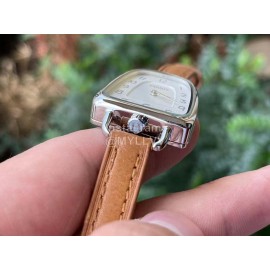 Galop D’Hermès Fashion Leather Strap Watch Tan