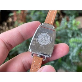 Galop D’Hermès Fashion Leather Strap Watch Tan