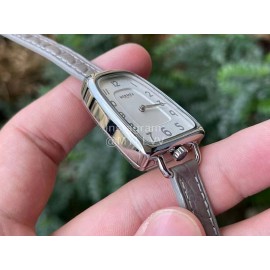 Galop D’Hermès Fashion Leather Strap Watch Gray