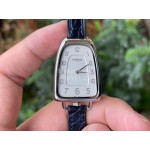 Galop D’Hermès Fashion Leather Strap Watch Navy