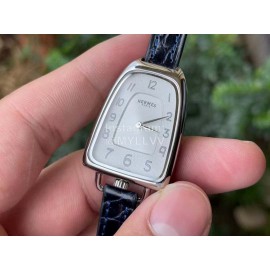 Galop D’Hermès Fashion Leather Strap Watch Navy