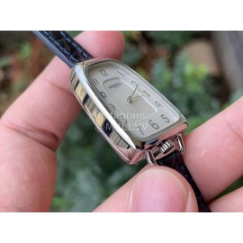 Galop D’Hermès Fashion Leather Strap Watch Navy