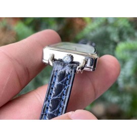 Galop D’Hermès Fashion Leather Strap Watch Navy