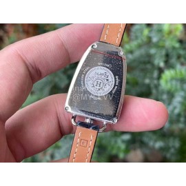 Galop D’Hermès Fashion Leather Strap Watch Navy