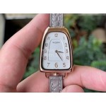 Galop D’Hermès Fashion Gray Leather Strap Watch