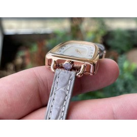 Galop D’Hermès Fashion Gray Leather Strap Watch