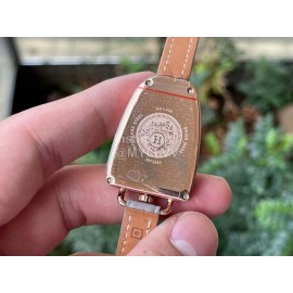 Galop D’Hermès Fashion Gray Leather Strap Watch